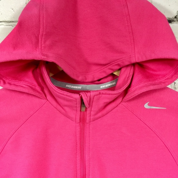 Nike Tops - ⬇️$24 Nike running dri-fit zip up hooded jacket
